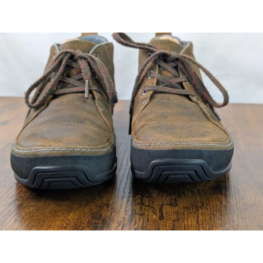 Ahnu Harris Men's Leather Chukka Boots Brown Vibram Sole Size 10.5